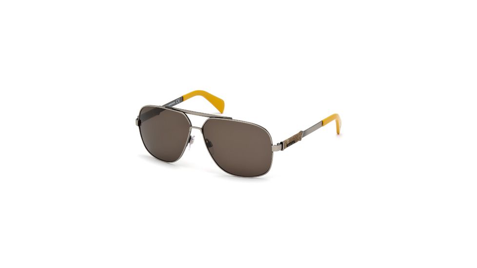 Diesel DL0088 Sunglasses - Shiny Gun Metal Frame Color