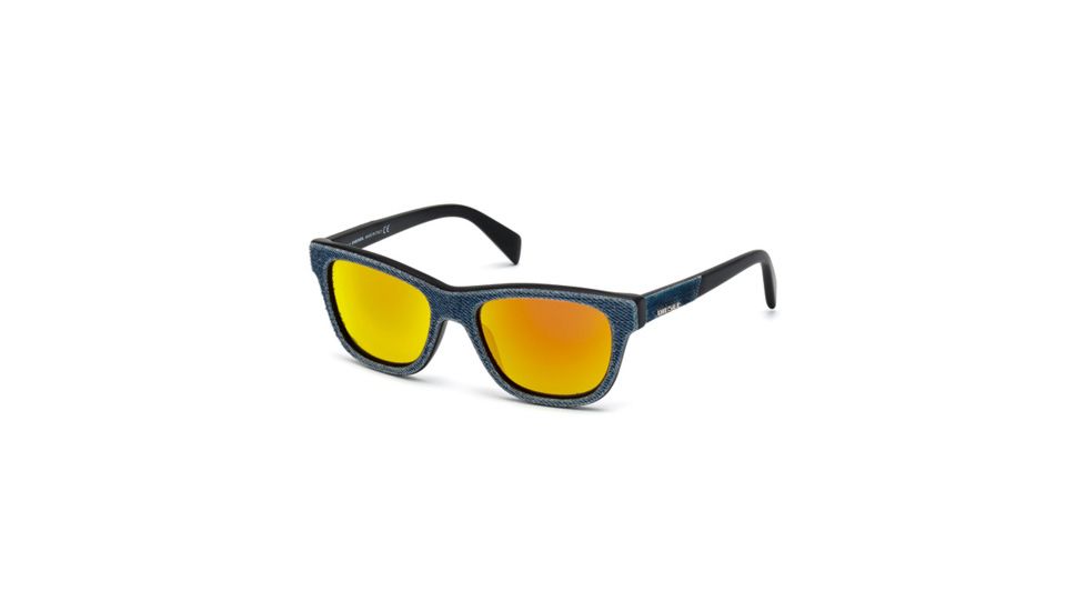 Diesel DL0111 Sunglasses - Shiny Blue Frame Color