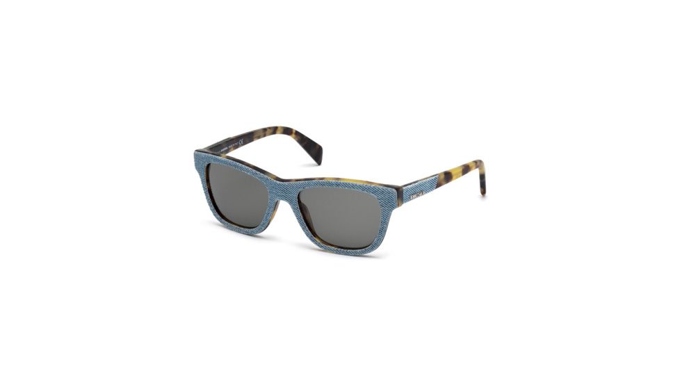 Diesel DL0111 Sunglasses - Shiny Light Blue Frame Color
