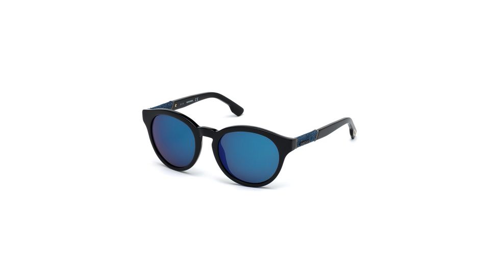 Diesel DL0115 Sunglasses - Shiny Black Frame Color