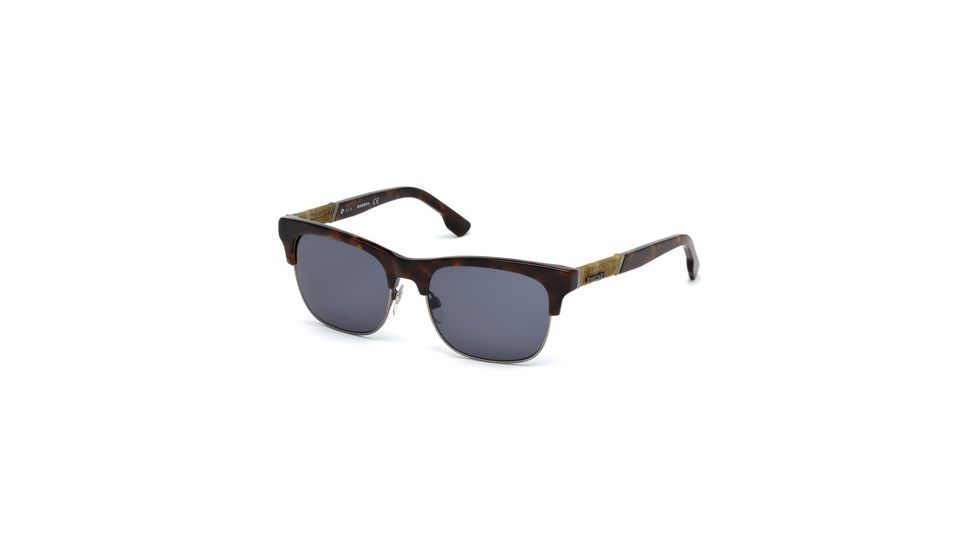 Diesel DL0118 Sunglasses - Dark Havana Frame Color