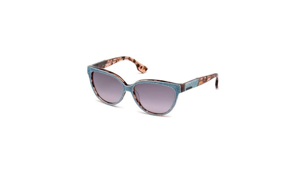Diesel DL0139 Sunglasses - Havana Frame Color