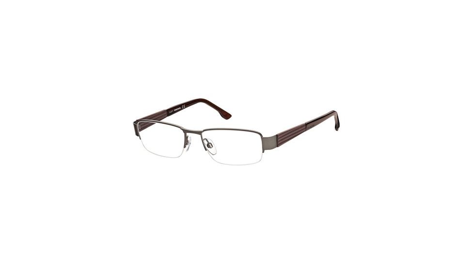 Diesel DL5018 Eyeglass Frames - Matte Gun Metal Frame Color