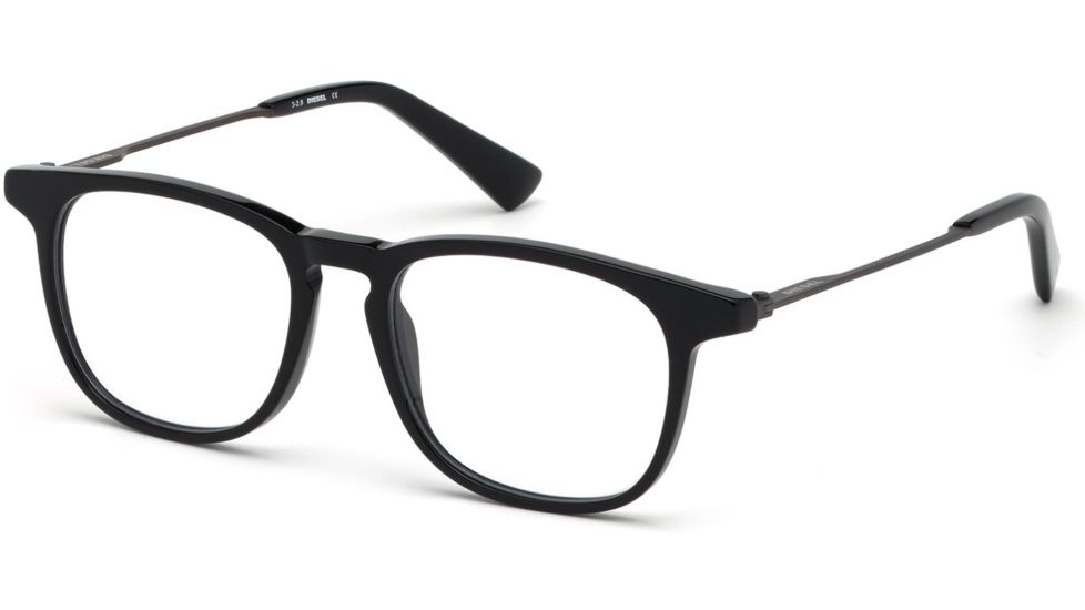 Diesel DL5313 Eyeglass Frames - Shiny Black Frame Color, Shiny Black Lens Color
