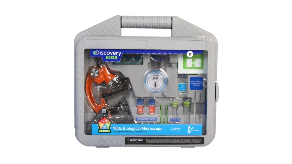 Discovery Kids Microscope with Case, 900x, 44-50101