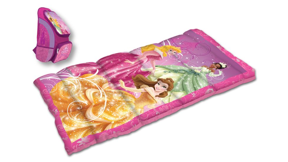 Disney Princess Oxford Backpack with Sleeping Bag, Princess D-2PCPRN4A