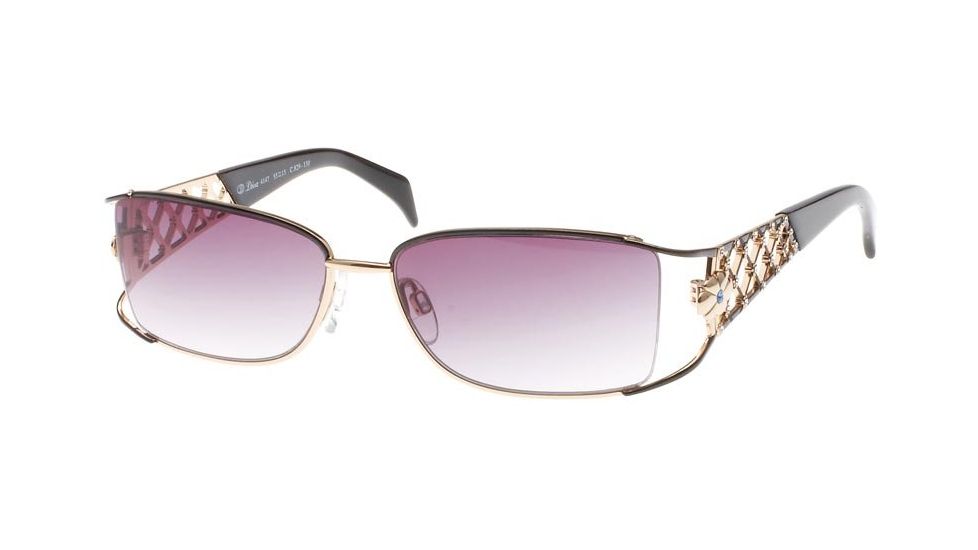 Diva 4147 Sunglasses - Black; Grey Gradient Lenses (829)