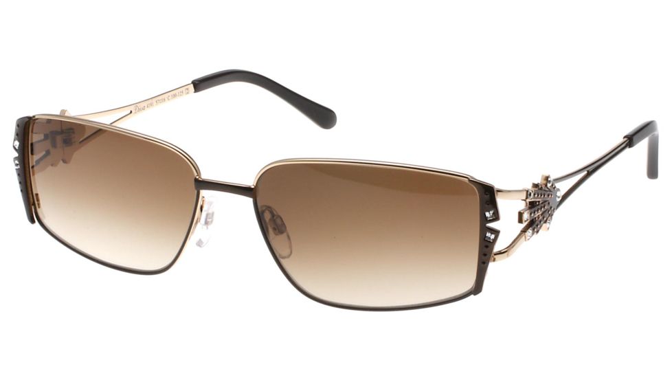 Diva 4191 Progressive Prescription Sunglasses, Brown/Gold Frame, DI4191100PR
