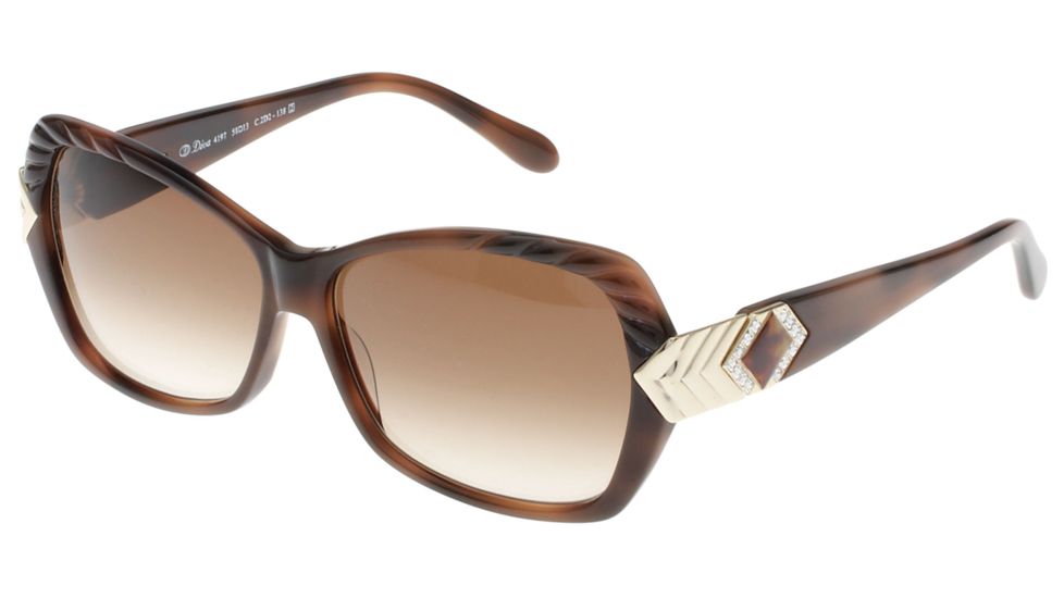 Diva 4197 Bifocal Prescription Sunglasses, Tobacco/Gold Frame, DI41972D2BI