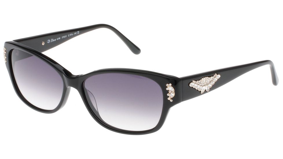 Diva 4198 Progressive Prescription Sunglasses, Black/Gold Frame, DI419897APR