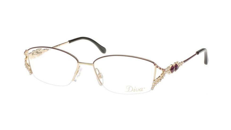 Diva 5283 Eyewear - Plum; Purple Stones (181)