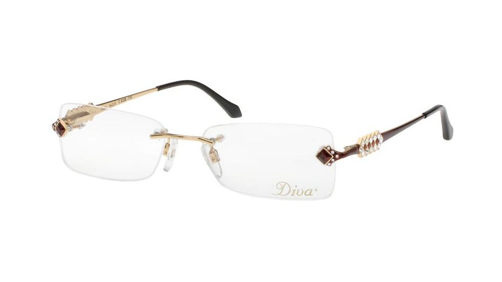 Diva 5286 Eyewear - Brown; Smoked Topaz Stones (820)