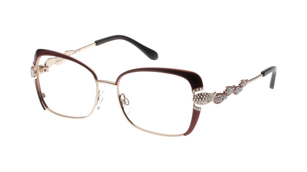 Diva 5394 Eyeglasses - Brown-Gold Frame w/ Clear Lenses 5394-820
