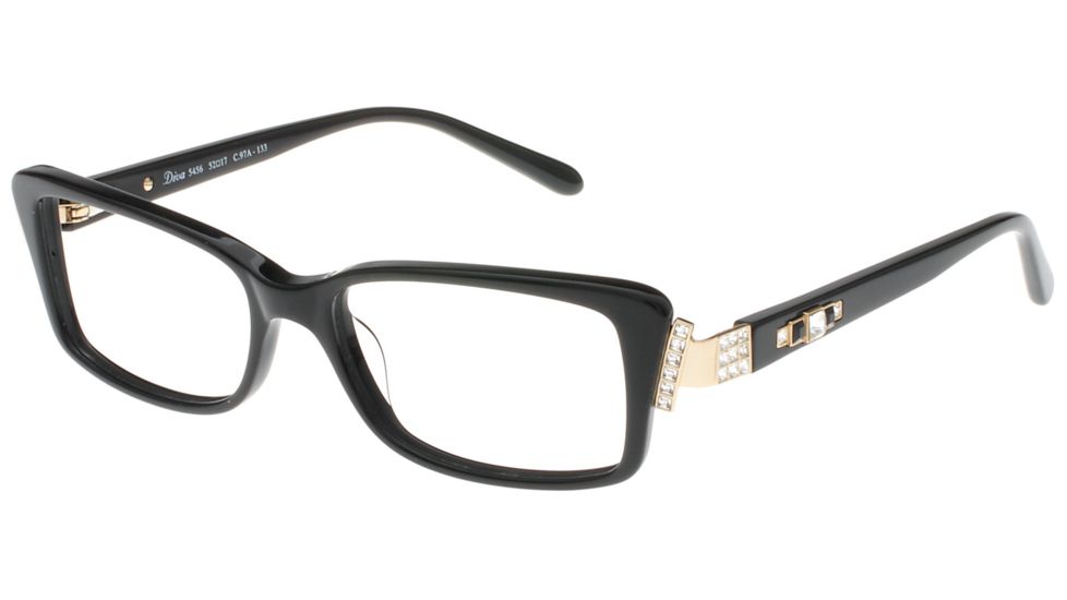 Diva 5456 Bifocal Prescription Eyeglasses, Black/Gold Frame, DI545697ABI