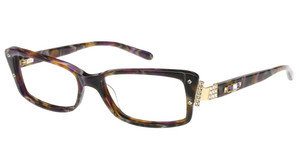 Diva 5456 Bifocal Prescription Eyeglasses, Violet/Brown/Floral Frame, DI5456DE2BI