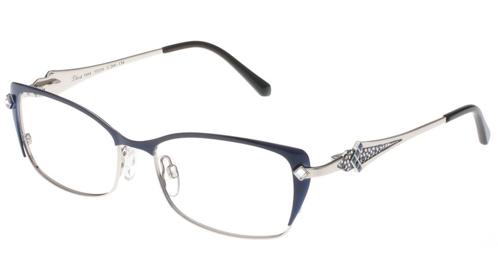 Diva 5464 Progressive Prescription Eyeglasses, Navy/Silver Frame, DI5464264PR