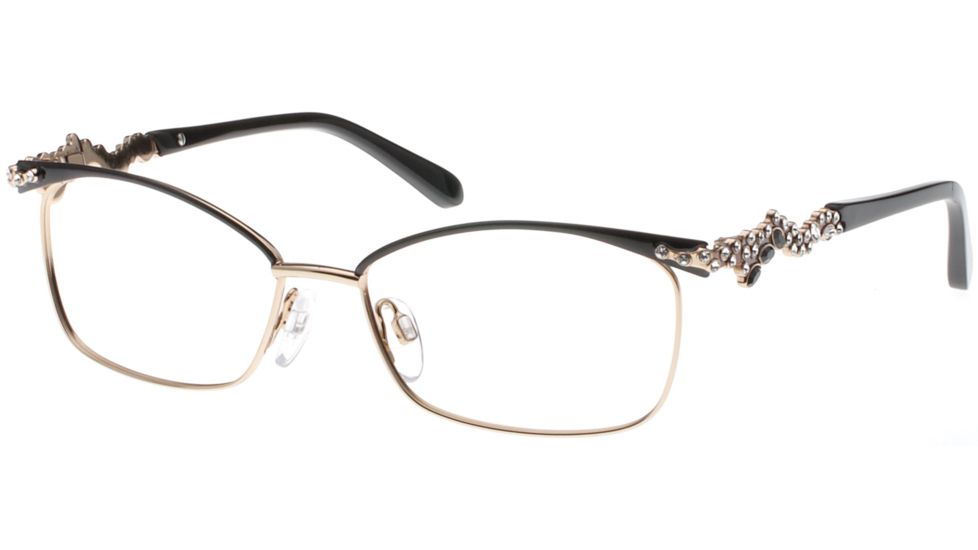 Diva 5467 Progressive Prescription Eyeglasses, Black/Gold Frame, DI5467894PR