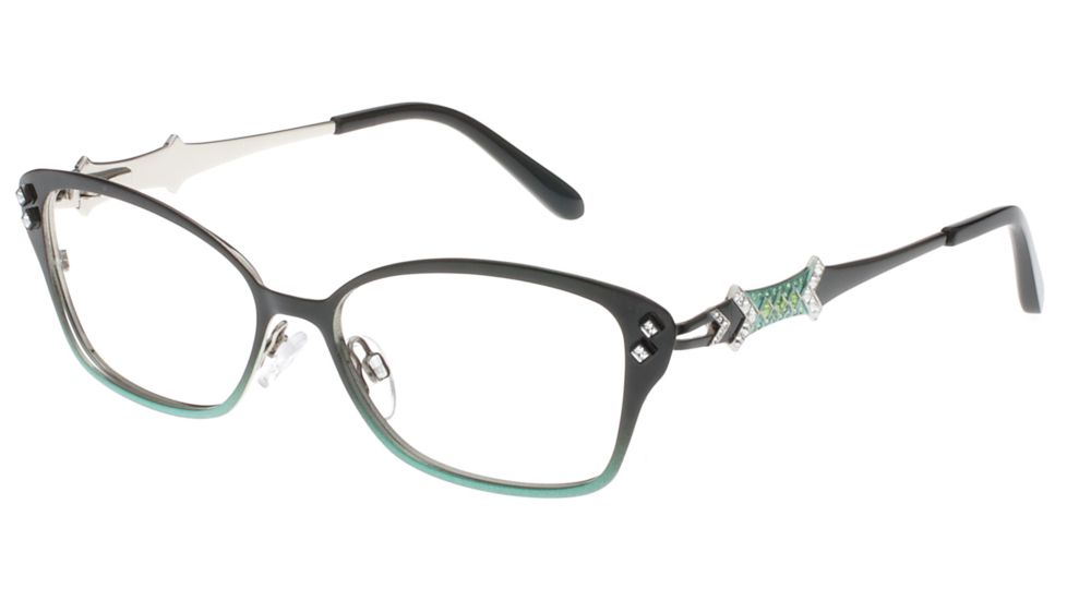 Diva 5478 Progressive Prescription Eyeglasses, Black/Mint/Silver Frame, DI5478902PR