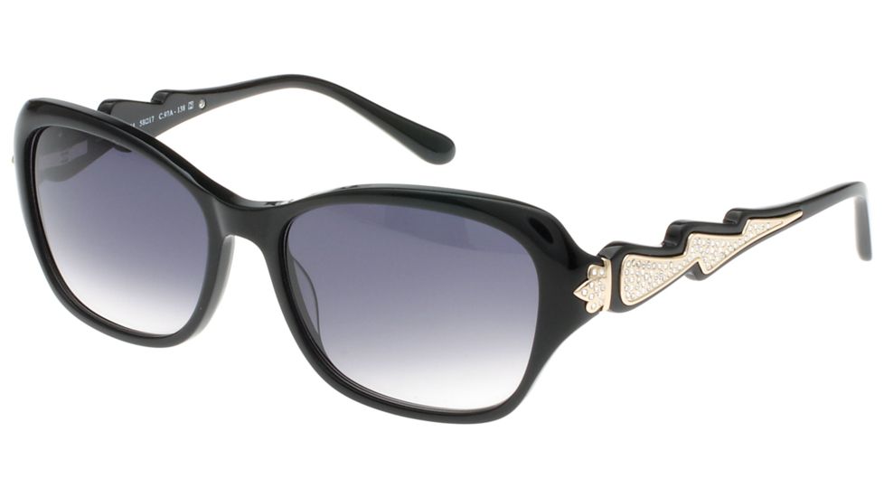 Diva 4204 Sunglasses, Women's, Black-Gold, 58-17-138, DI420497A