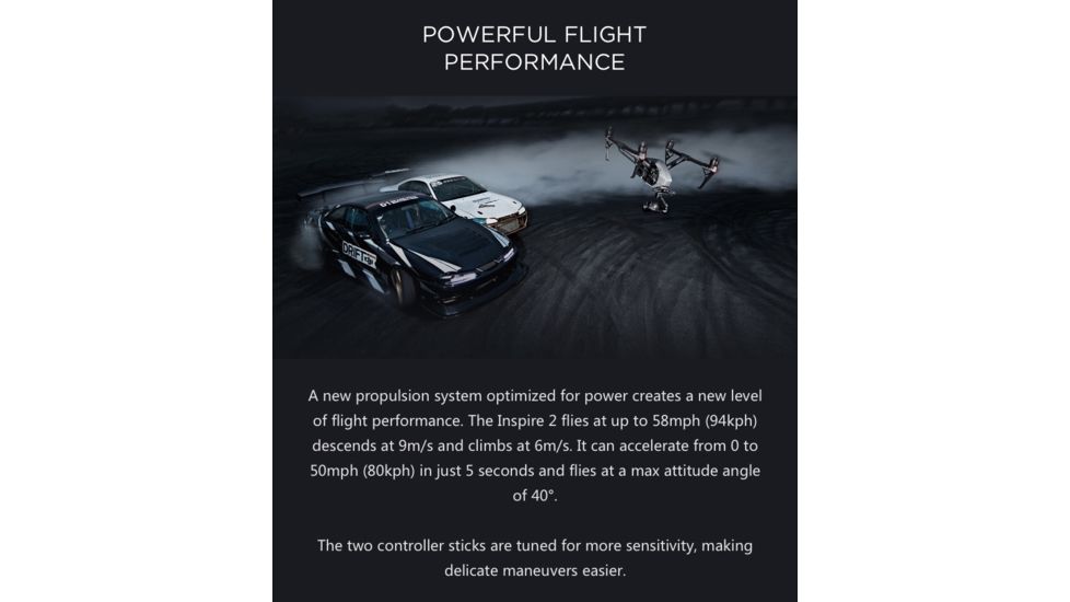 DJI Innovations Inspire 2 Drone w/ 6K/5.2K Camera 1080 P, 7 KM Range, CP.BX.000166