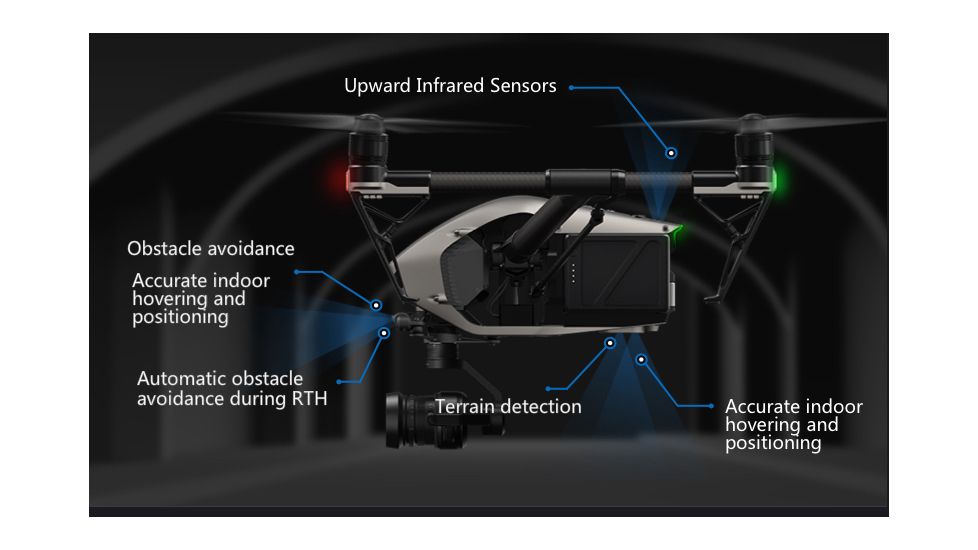 DJI Innovations Inspire 2 Drone w/ 6K/5.2K Camera 1080 P, 7 KM Range, CP.BX.000166