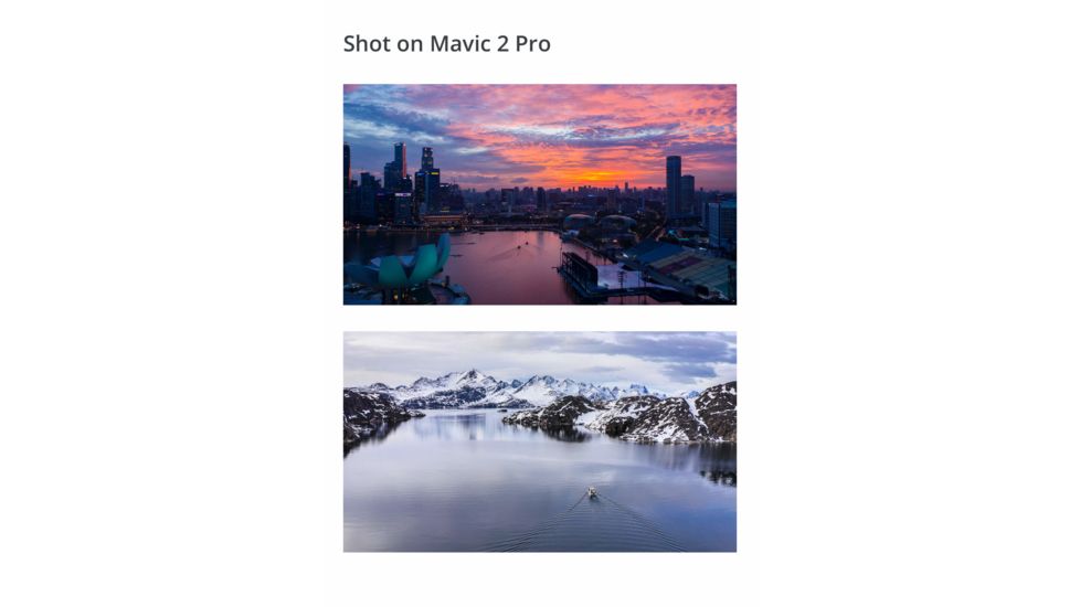 DJI Innovations Mavic 2 Pro Drone w/ Hasselblad L1D-20c Camera and 20 MP 1in CMOS Sensor, Adjustable Aperture f/2.8 - f/11, 10-bit Dlog-M, 10-bit HDR Video, CP.MA.00000019.01