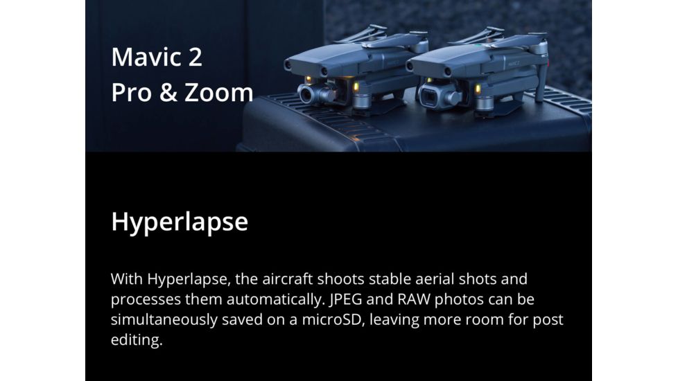 DJI Innovations Mavic 2 Pro Drone w/ Hasselblad L1D-20c Camera and 20 MP 1in CMOS Sensor, Adjustable Aperture f/2.8 - f/11, 10-bit Dlog-M, 10-bit HDR Video, CP.MA.00000019.01