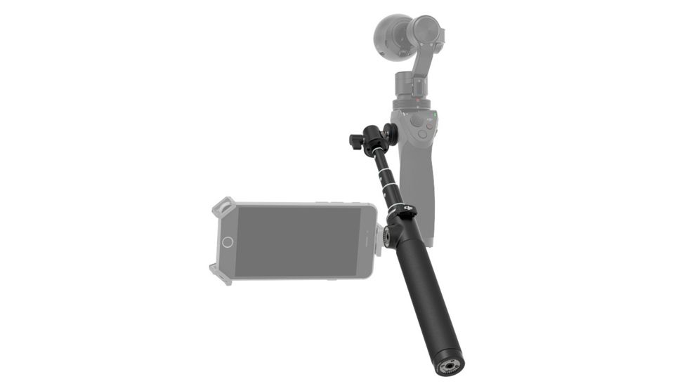 DJI Innovations Osmo Extension Stick Camera Mount, Part 1, Black, Extends from 9.25 in to 38.58 in CP.ZM.000227