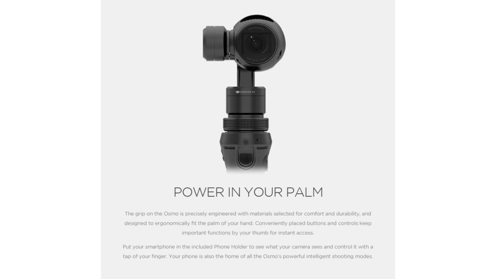 DJI Innovations Osmo Handheld X3 High Definition 4K Digital Camcorder, Black CP.ZM.000160