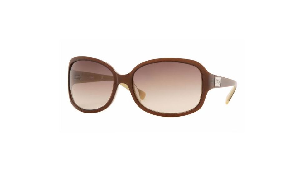 DKNY DY 4039 Sunglasses Styles Brown Top On Beige Frame / Brown Gradient Lenses, 311713-6017
