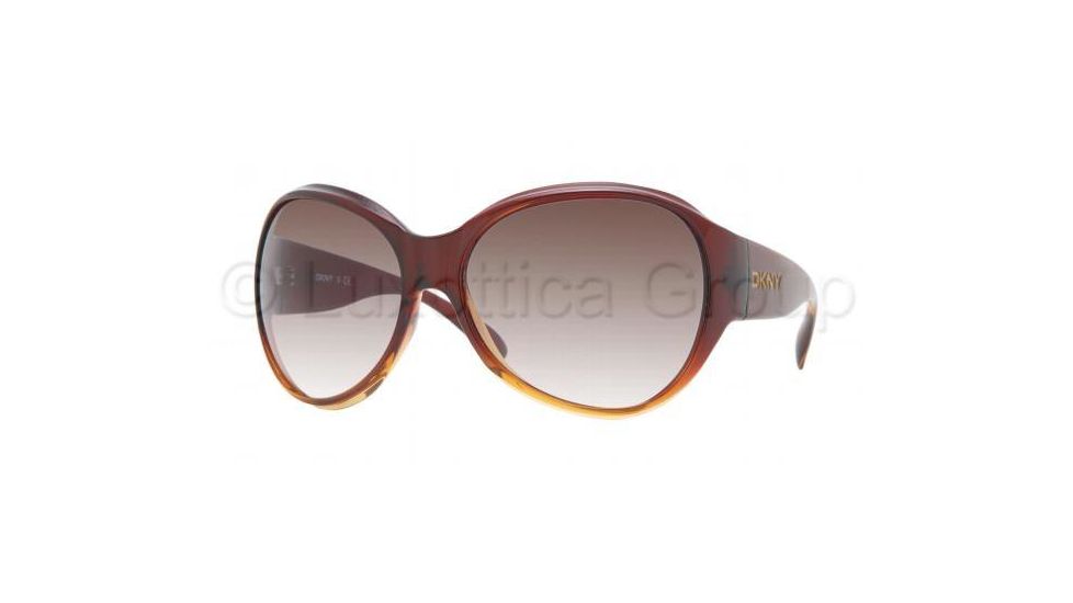 DKNY DY 4053 Sunglasses Styles Brown Gradient-Amber Frame / Brown Gradient Lenses, 332213-6116, DKNY DY 4053 Sunglasses Styles Brown Gradient-Amber Frame / Brown Gradient Lenses