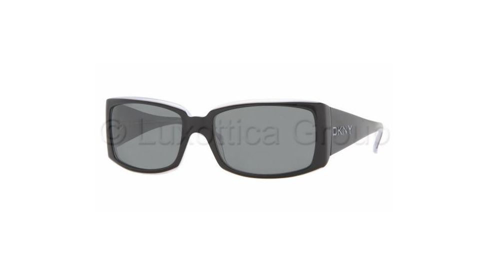 DKNY DY4056 Single Vision Prescription Sunglasses DY4056-336087-5617 - Lens Diameter 56 mm, Frame Color Black Ice