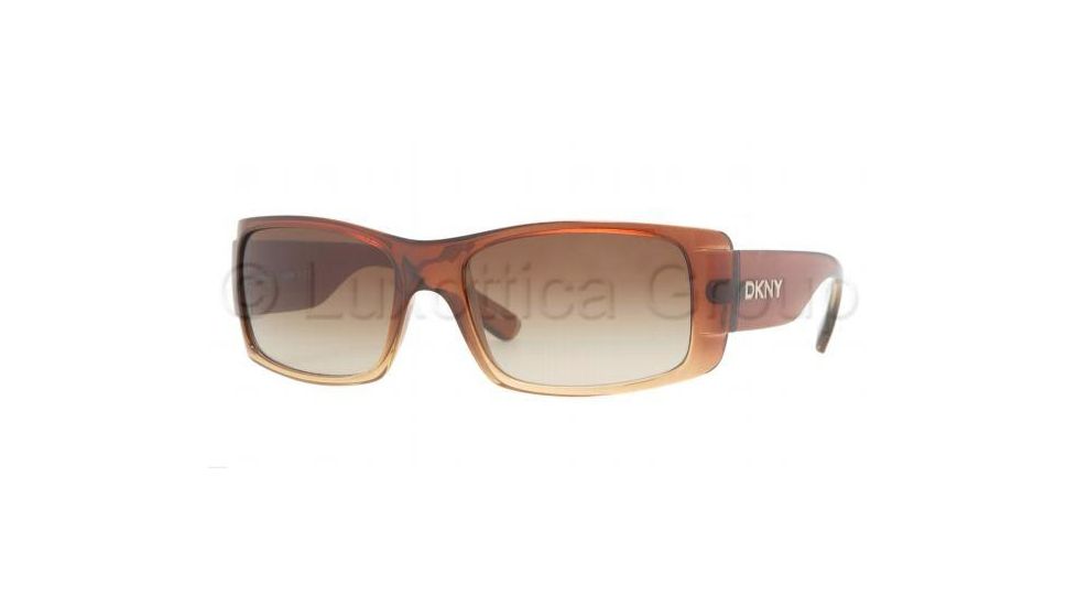 DKNY DY4064 Progressive Prescription Sunglasses DY4064-343413-5617 - Lens Diameter 56 mm, Frame Color Brown Gradient Sable