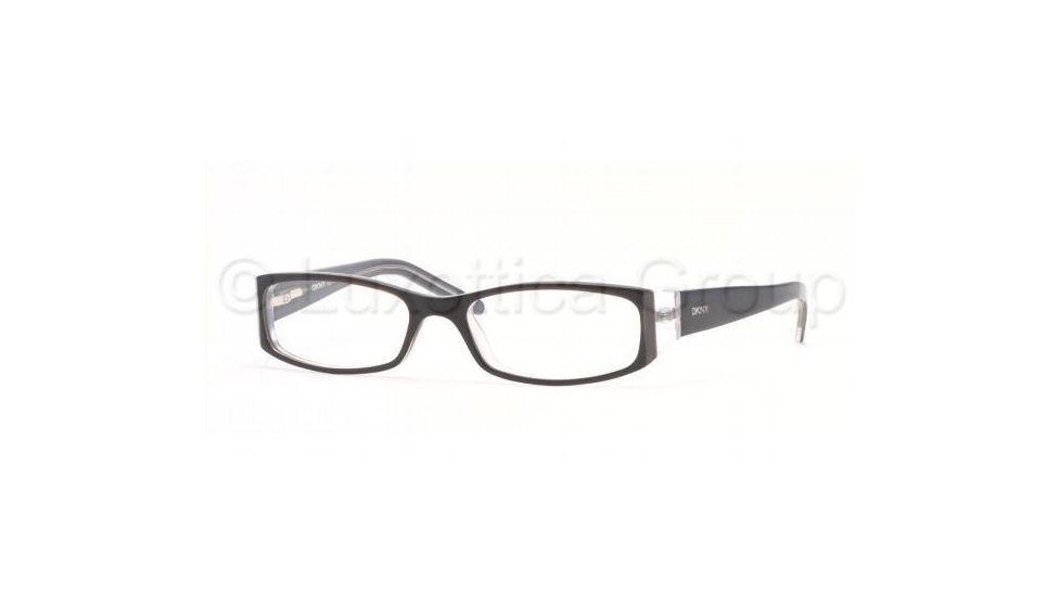 DKNY Eyeglasses DY4516 with No-Line Progressive Rx Prescription Lenses, Select Frame Color / Lens Diameter Black/Grey/Crystall Frame / 49 mm Prescription Lenses