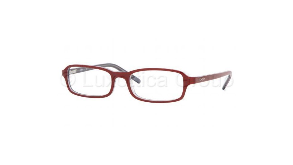DKNY DY4580 SV Prescription Eyeglasses, Bordeaux White Blue Transp. Frame / 51 mm Prescription Lenses, 3361 5117