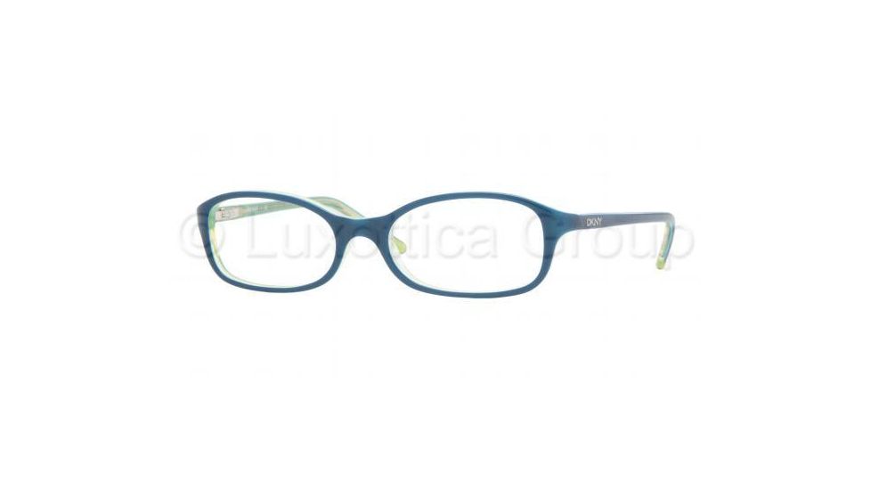 DKNY DY 4581 Eyeglasses Styles Blue-Azure-Green Transparent Frame w/Non-Rx 51 mm Diameter Lenses, 3367-5116