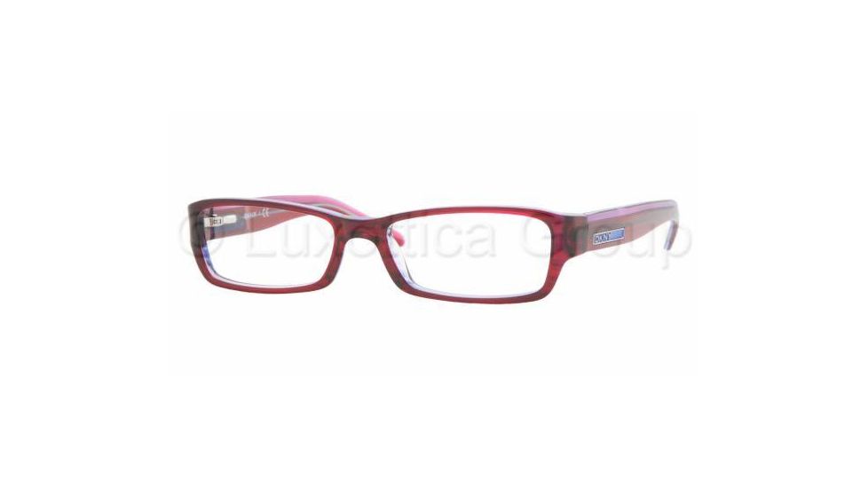 DKNY DY4587 Bifocal Eyeglasses Striped Red/Transparent Blue Frame / 51 mm Prescription Lenses, 3404-5116, Select Frame Color / Lens Striped Red/Transparent Blue Frame / 51 mm Prescription Lenses