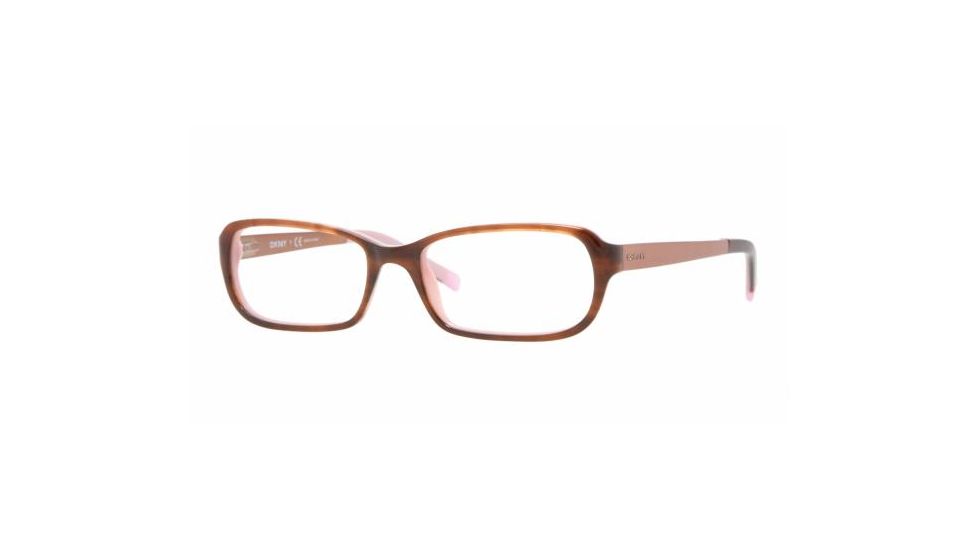 DKNY DY4595 Progressive Eyeglasses Striped Havana/Pink Frame / 50 mm Prescription Lenses, 3410-5016