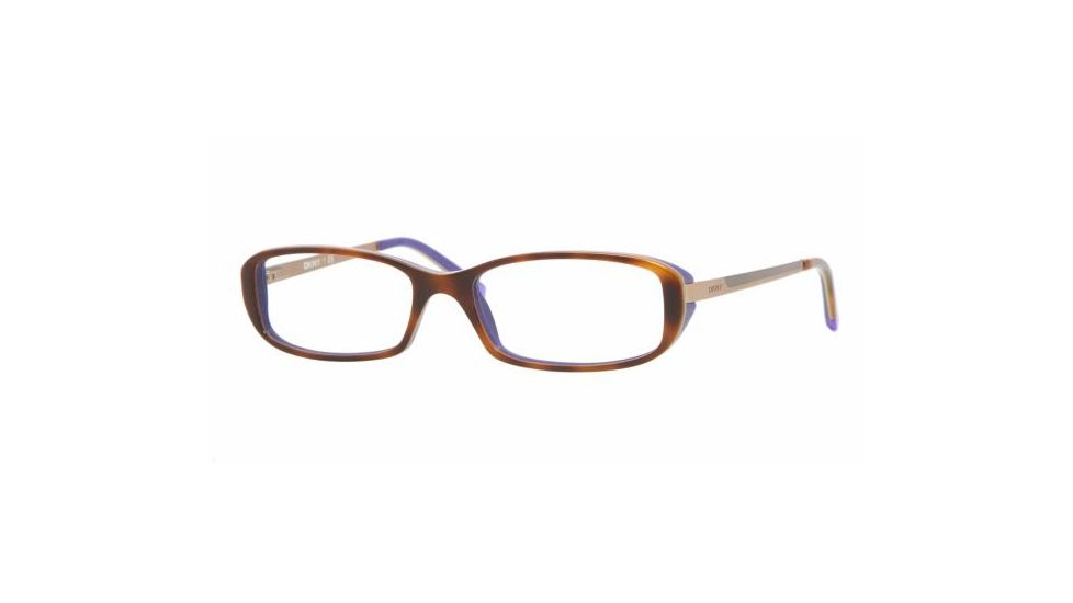 DKNY DY4598 SV Prescription Eyeglasses - Top Havana Violet Demo Lens Frame / 52 mm Prescription Lenses, 3405-5216