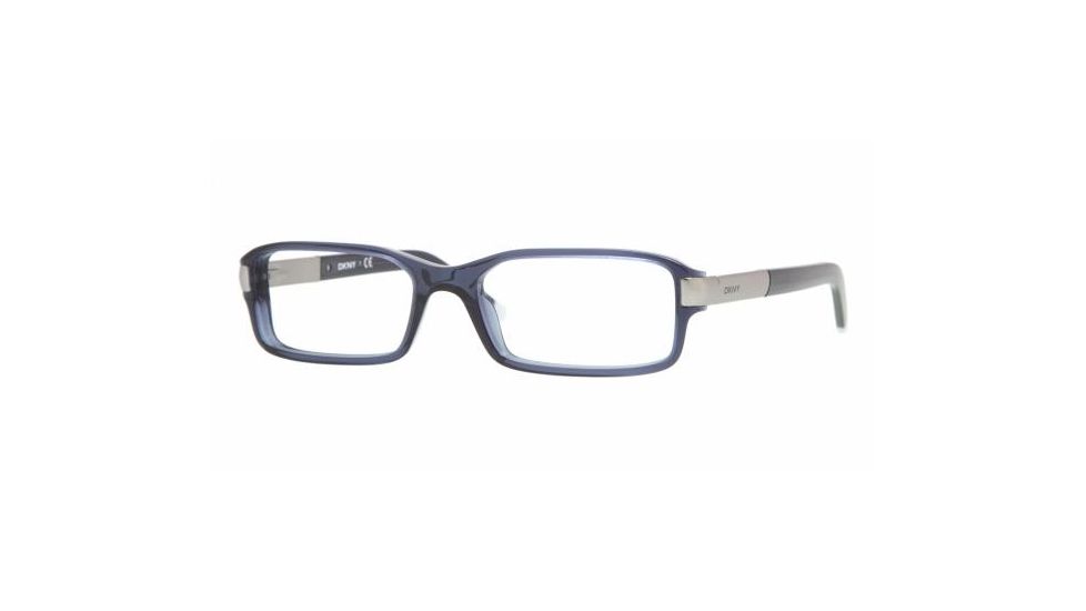 DKNY DY4604 Progressive Eyeglasses, Transparent Blue Demo Lens Frame / 51 mm Prescription Lenses, 3458-5117