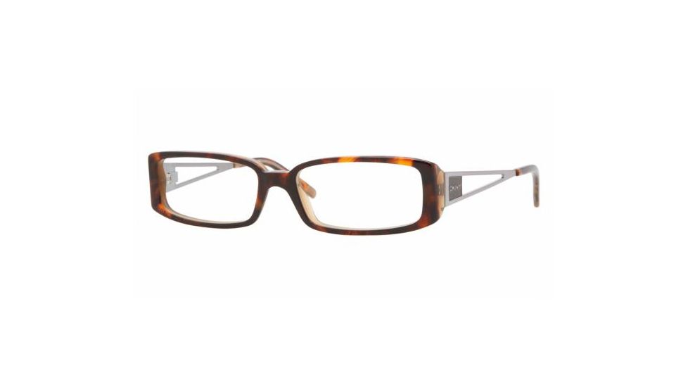 DKNY DY4607 SV Prescription Eyeglasses - Havana/Honey Demo Lens Frame / 50 mm Prescription Lenses, 3456-5015