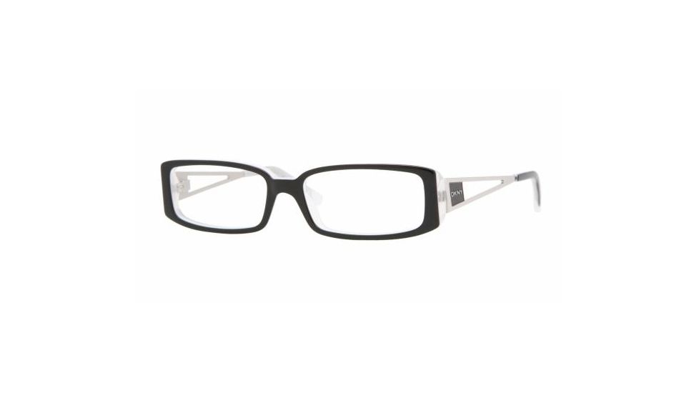 DKNY DY4607 SV Prescription Eyeglasses - Top Black Ice Demo Lens Frame / 50 mm Prescription Lenses, 3360-5015