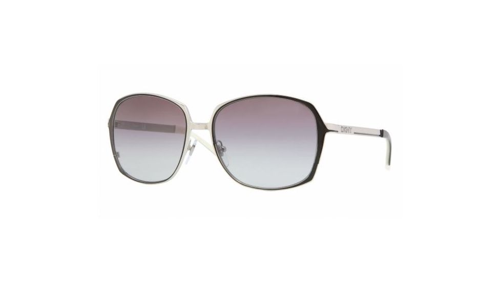 DKNY DY5062 Single Vision Prescription Sunglasses DY5062-117111-5516 - Lens Diameter 55 mm, Frame Color Silver