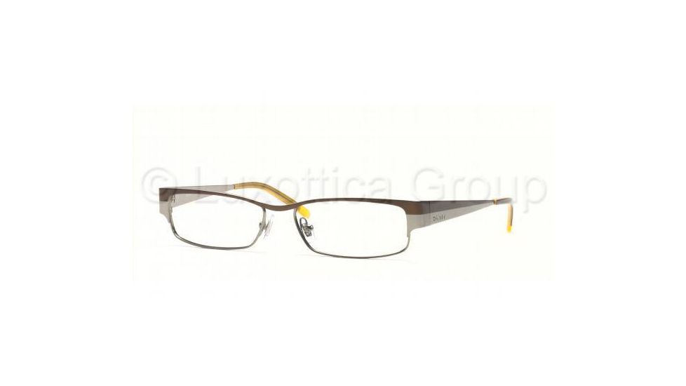 DKNY DY 5553 Eyeglasses Styles Brown - Gunmetal Frame w/Non-Rx 50 mm Diameter Lenses, 1083-5015