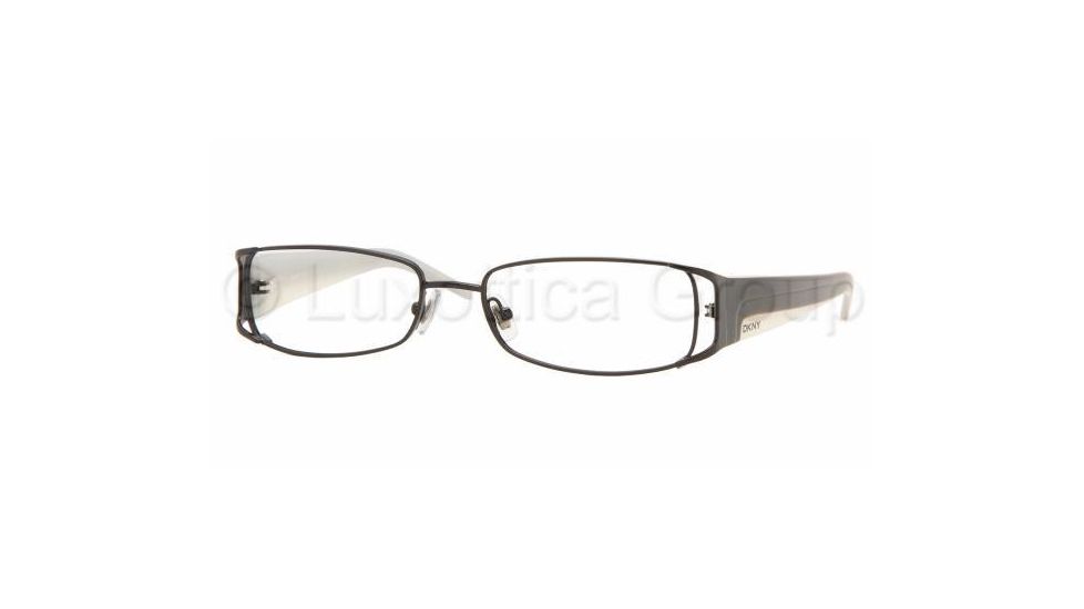 DKNY DY5575 SV Prescription Eyeglasses - Shiny Black Demo Lens Frame / 50 mm Prescription Lenses, 1111-5016