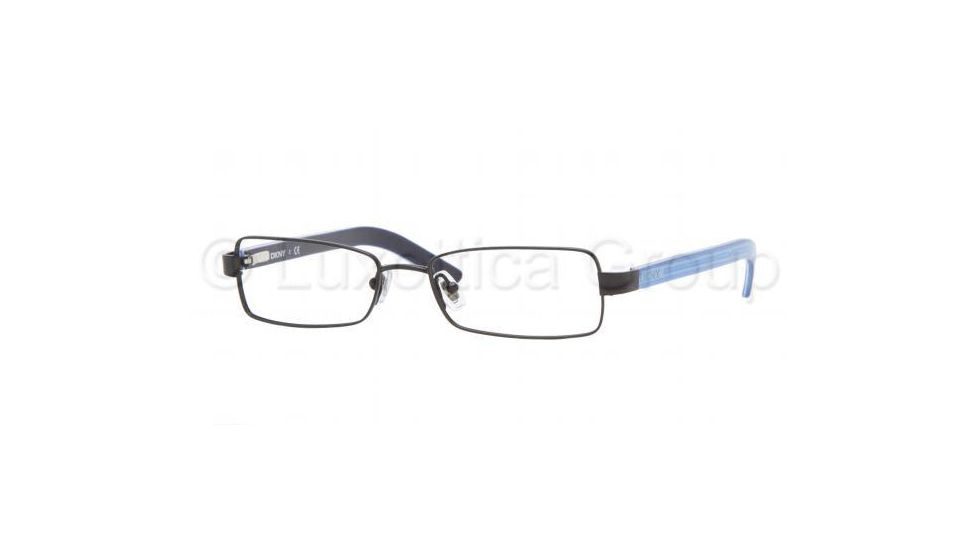 DKNY DY 5585 Eyeglasses, Matte Black Frame w/NonRx 50 mm Diameter Lenses, 1004 5016
