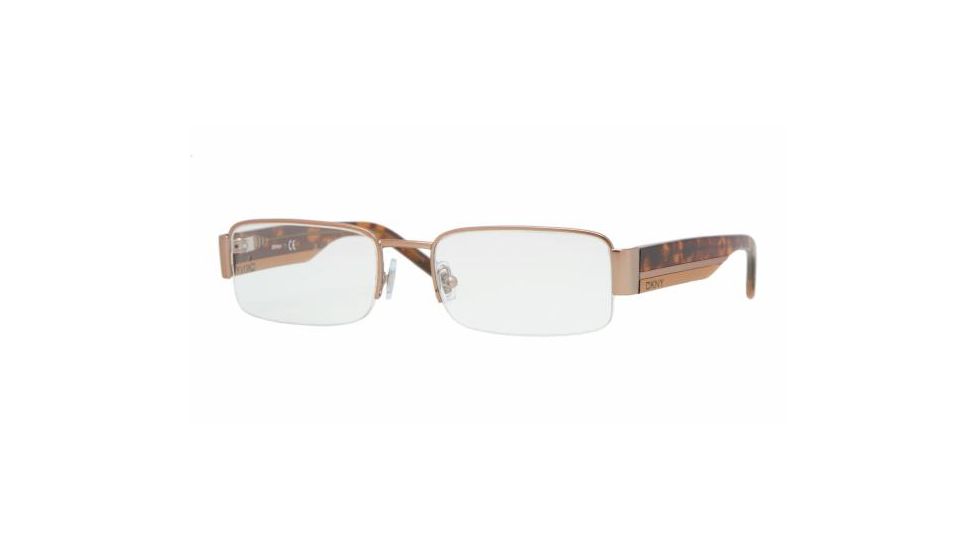 DKNY DY 5616 Eyeglasses w/ Matte Dark Brown Frame and Non-Rx 52 mm Diameter Lenses, 1147-5218