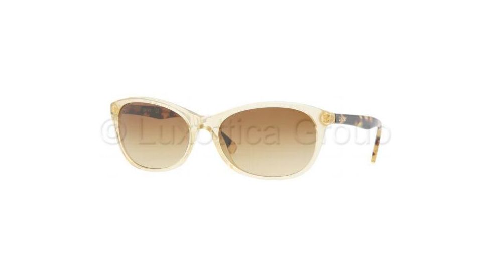 DKNY DY4083 Sunglasses 35272L-5617 - Honey Frame, Brown Gradient Lenses