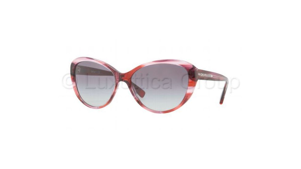 DKNY DY4084 Single Vision Prescription Sunglasses DY4084-352911-5716 - Lens Diameter 57 mm, Frame Color Raspberry Tortoise