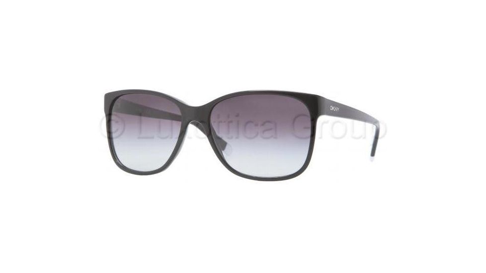 DKNY DY4085 Single Vision Prescription Sunglasses DY4085-30018G-5816 - Frame Color Black, Lens Diameter 58 mm